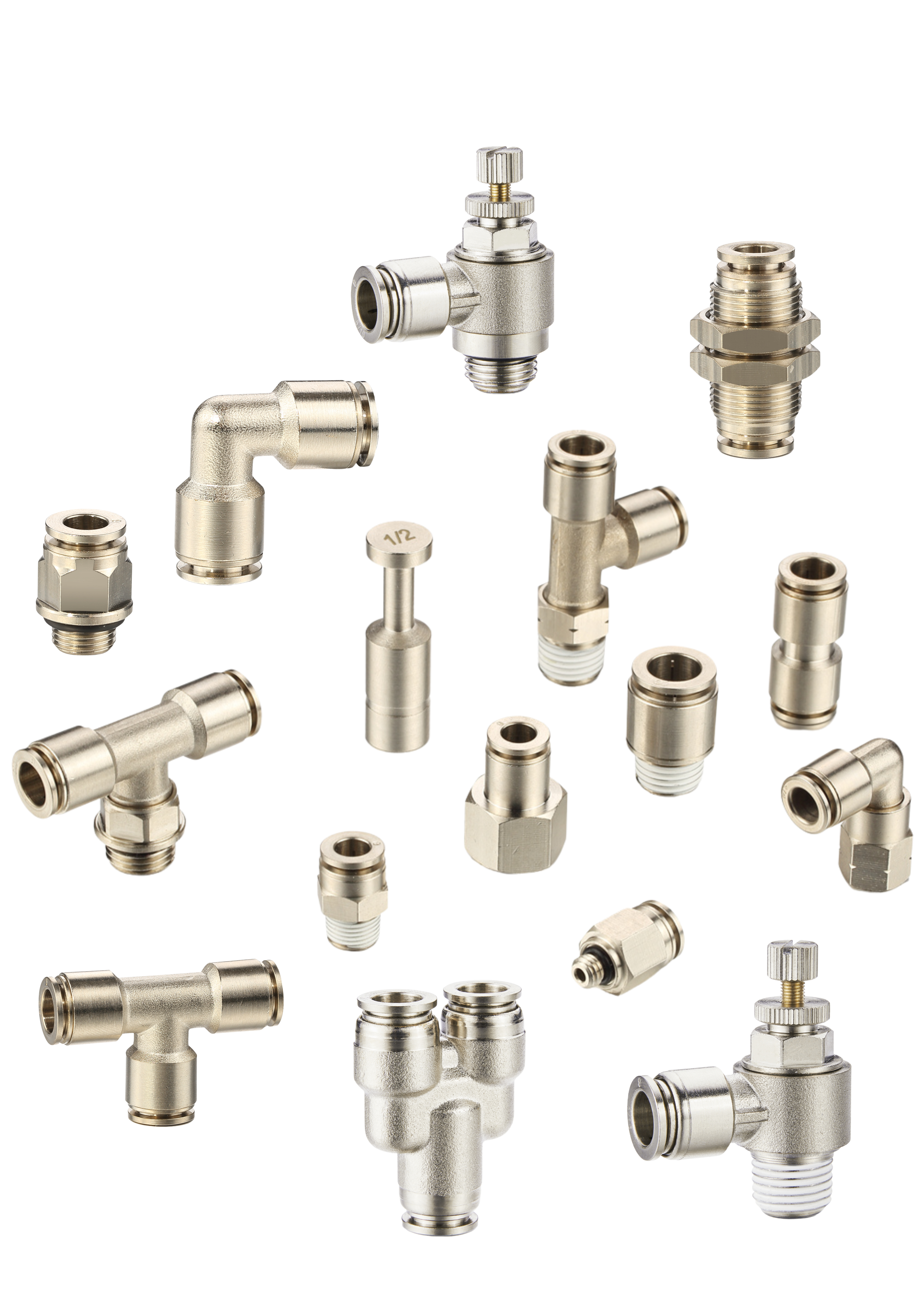 brass push to connect fittings